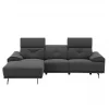 Chaise longue SIARA relax elétrica esquerda 3 lugares azul