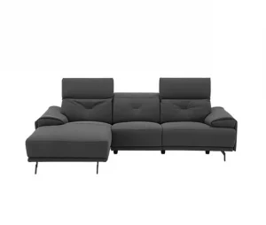 Chaise longue SIARA relax elétrica esquerda 3 lugares azul