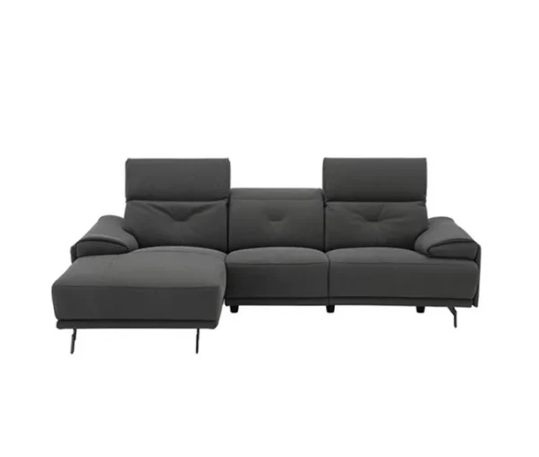 Chaise longue SIARA relax elétrica esquerda 3 lugares azul