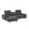 Chaise longue SIARA relax elétrica esquerda 3 lugares azul