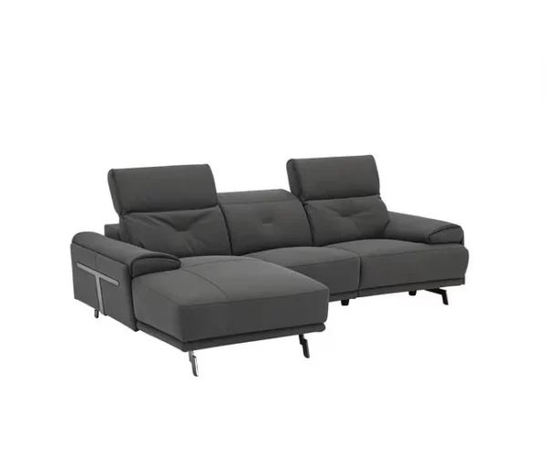 Chaise longue SIARA relax elétrica esquerda 3 lugares azul