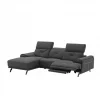 Chaise longue SIARA relax elétrica esquerda 3 lugares azul