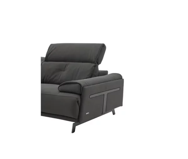 Chaise longue SIARA relax elétrica esquerda 3 lugares azul