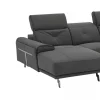 Chaise longue SIARA relax elétrica esquerda 3 lugares azul