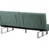 Sofá-cama de 3 lugares em tecido verde DUBLIN