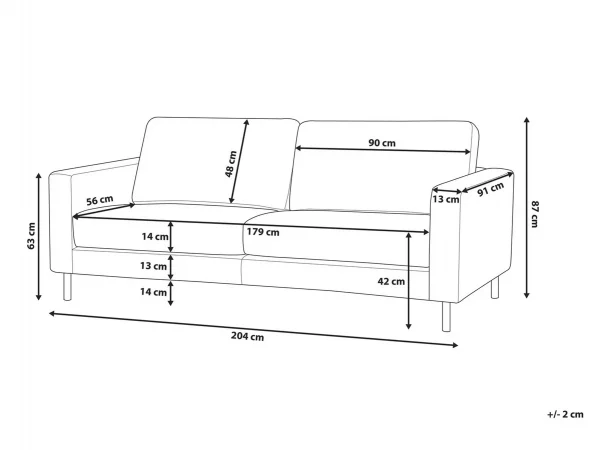 Sofa SAVALEN braun CH