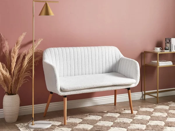 Sofa TABY, off-white boucle, carton 1/1, LF DEF