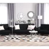 Conjunto de sofás reclináveis com 5 lugares em tecido cinzento grafite ABERDEEN