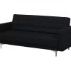Conjunto de sofás reclináveis com 5 lugares em tecido cinzento grafite ABERDEEN