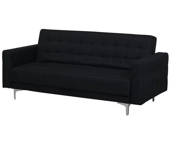 Conjunto de sofás reclináveis com 5 lugares em tecido cinzento grafite ABERDEEN