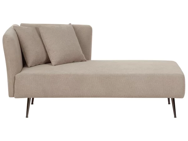 Chaise longue, RIOM, beige, left DEF