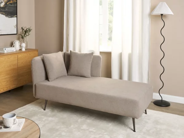 Chaise longue, RIOM, beige, left DEF