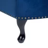 Chaiselongue NIMES samt, blau, links CH