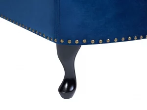 Chaiselongue NIMES samt, blau, links CH