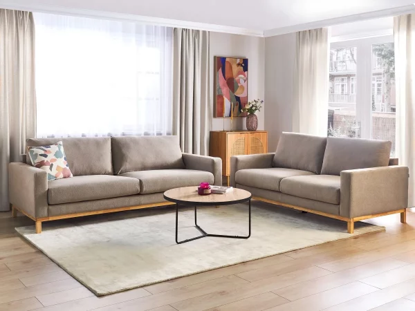 Fabric Sofa Set Taupe SIGGARD,DEF