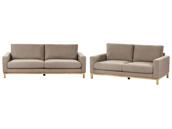 Fabric Sofa Set Taupe SIGGARD,DEF