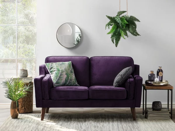 Sofa LOKKA, 2 sitzer violett CH.