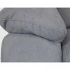 Sofá de canto KENDAL com cama e arca esquerda 4 lugares cinza