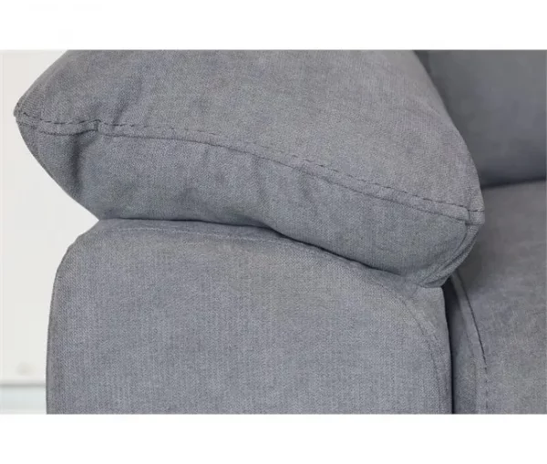 Sofá de canto KENDAL com cama e arca esquerda 4 lugares cinza