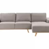 Left Hand Corner Sofa NORA Taupe DEF