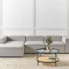 Right 4 Seater Fabric Corner Sofa ARDAL, light grey