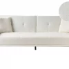 Sofa LUCAN, off-white boucle, black legs DEF