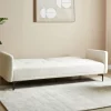 Sofa LUCAN, off-white boucle, black legs DEF