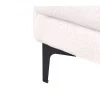 Chaise-longue em bouclé branco ALNES