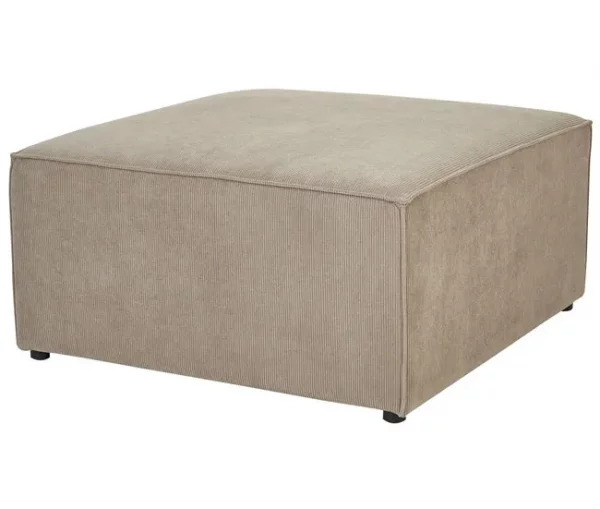Chaise-longue em bombazine taupe LEMVIG