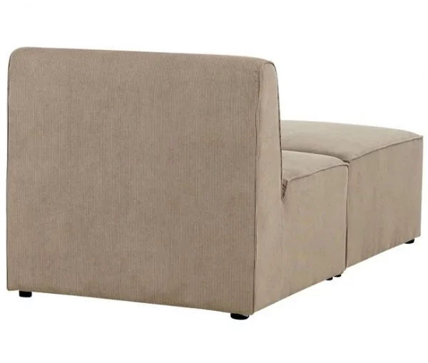 Chaise-longue em bombazine taupe LEMVIG