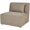Chaise-longue em bombazine taupe LEMVIG