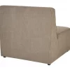 Chaise-longue em bombazine taupe LEMVIG