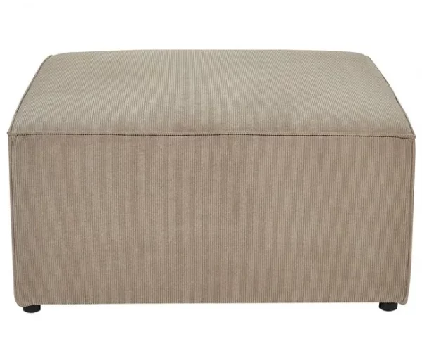 Chaise-longue em bombazine taupe LEMVIG