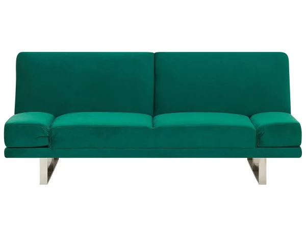 Schlafsofa YORK grün Samtstoff CH
