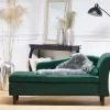 Chaiselongue LUIRO smaragdgrün rechtsseitig CH