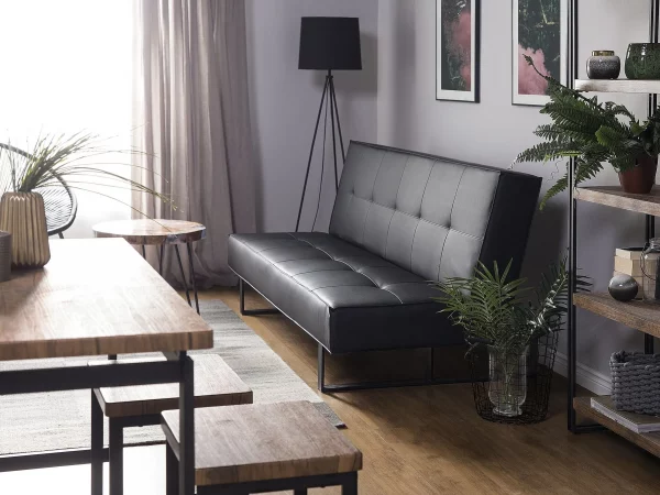 Schlafsofa DERBY klein, schwarz, 189 cm CH
