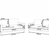 Fabric Sofa Set Grey SIGGARD,DEF
