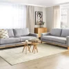 Fabric Sofa Set Grey SIGGARD,DEF