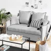 Sofa HOVIN 2er Sitzer hellgrau CH