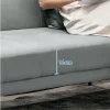 HOMCOM Sofá Cama Convertível Sofá Cama de 3 Lugares com Encosto Ajustável de 3 Níveis e 2 Almofadas Acolchoadas Carga 360 kg para Escritório Dormitório Sala de Estar Cinza