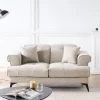 2 Seater Sofa SKIVE Taupe DEF