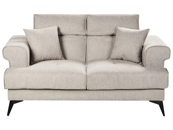2 Seater Sofa SKIVE Taupe DEF