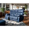 Sofá relaxante elétrico de 3 lugares ESPRIT cor azul
