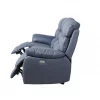 Sofá relaxante elétrico de 3 lugares ESPRIT cor azul