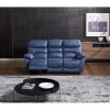 Sofá relaxante elétrico de 3 lugares ESPRIT cor azul