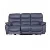 Sofá relaxante elétrico de 3 lugares ESPRIT cor azul