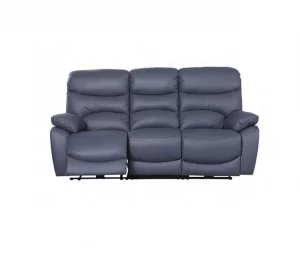 Sofá relaxante elétrico de 3 lugares ESPRIT cor azul