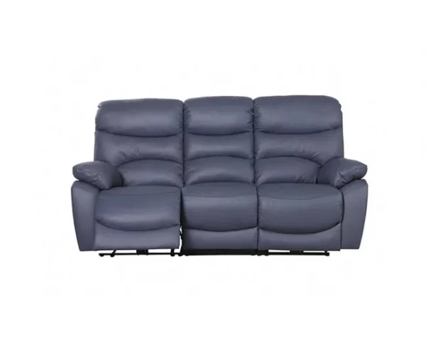 Sofá relaxante elétrico de 3 lugares ESPRIT cor azul