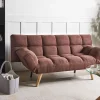 Sofa bed INGARO, brown boucle