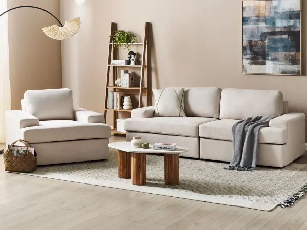 Sofa Set, ALLA, light beige